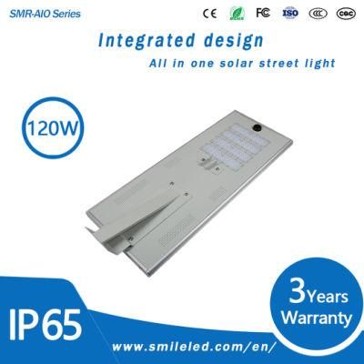 All in One Solar Street Light 120W Solar Power Street Light