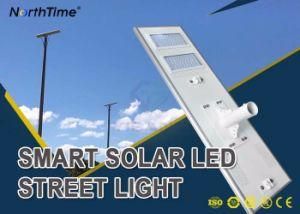 6W-120W Integrated/All-in-One Solar Sensor Light LED Street Lamp with Sunpower
