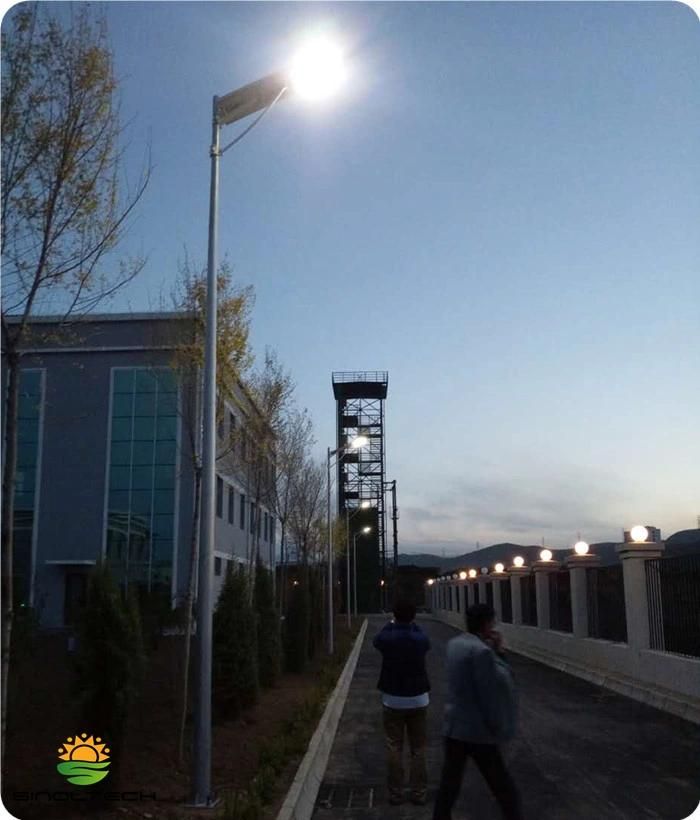 25W LED 50W Solar Panel Integrated All in One Solar LED Street Light (SNSTY-225)