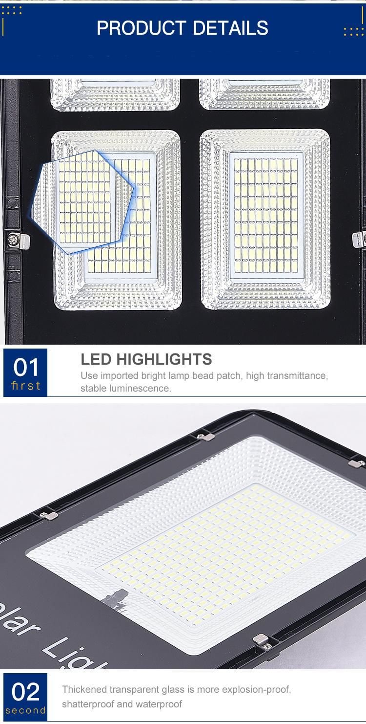 High Quality Waterproof IP65 Road Lamp 20W 30W 50W 100W Solar LED Street Light