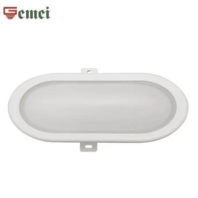 CE RoHS Approved IP65 Milky White Oval 20W Moisture-Proof LED Integrated Ceiling Light with Cover