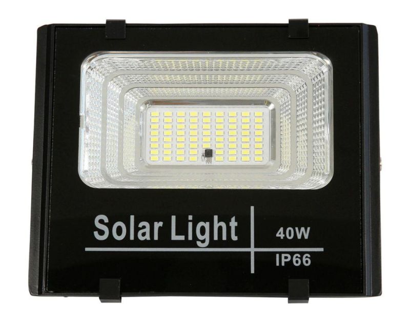 TUV Certified 3 Years Warranty Waterproof Solar LED Flood Light with Grade a LiFePO4 Lithium Battery IP66 CE RoHS