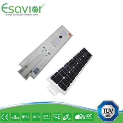 Esavior 12.8V/27ah Batteries Capacity Solar Street Lights Solar Lights for Outdoor Lighting