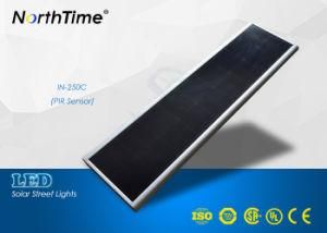 Mobile Phone APP Connecting Available Integrated LED Solar Street Light with Camera, PIR Sensor