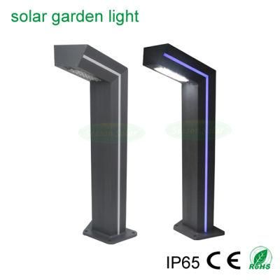 New Energy Lamp Decoration Lighting CE 6W Solar Bollard Lamp with LED Strip Light