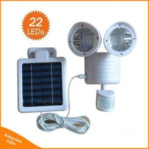 Newstyle 22LEDs LED Solar Twin Head PIR Motion Sensor Light