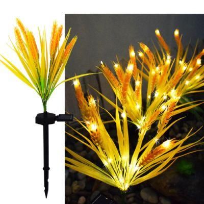 Powered Solar Garden Wheat Ears Figure Lights Lamp for Walkway Home Garden Wyz18468