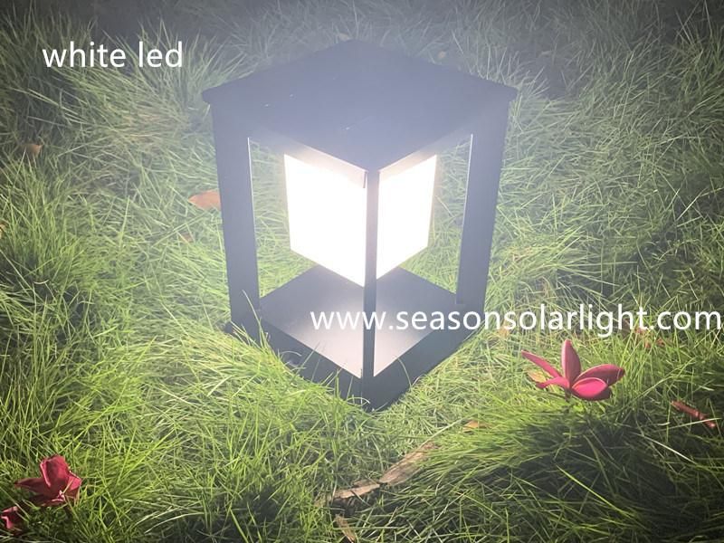New Square Solar Style 5W LED Garden Outdoor Solar Post Light with LED Lighting Lamp
