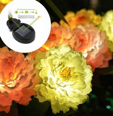 Colorful RGB Solar Calla Lily Shape LED Flower Light Outdoor LED Garden Light Waterproof Solar Garden Decoration Lamp