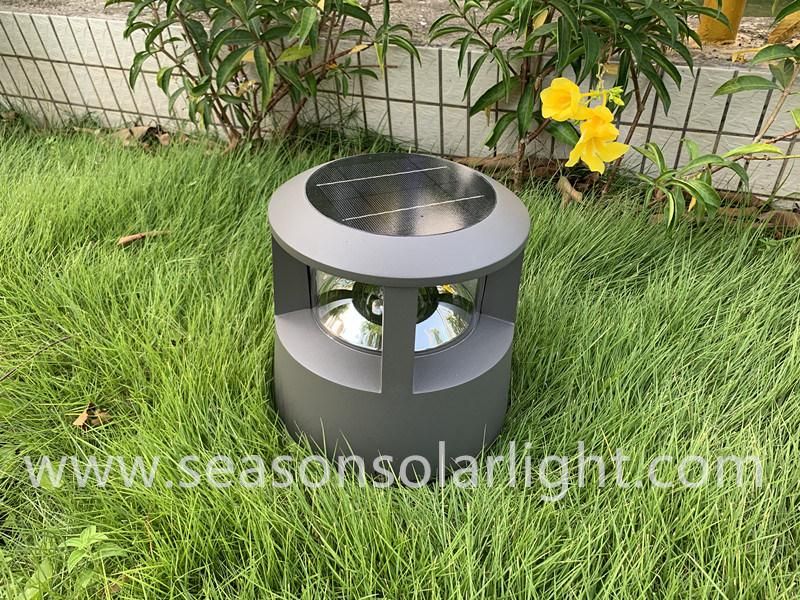 High Lumen Lighting Ce Die Casting Alu. Bright LED Garden Light with Solar Panel & LED Chip Lights
