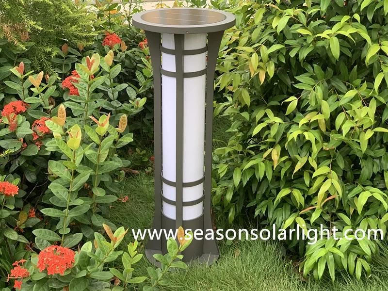 Smart Multi-Color LED Lighting Garden Bollard Outdoor Pathway Solar Landscape Light with LED Lights