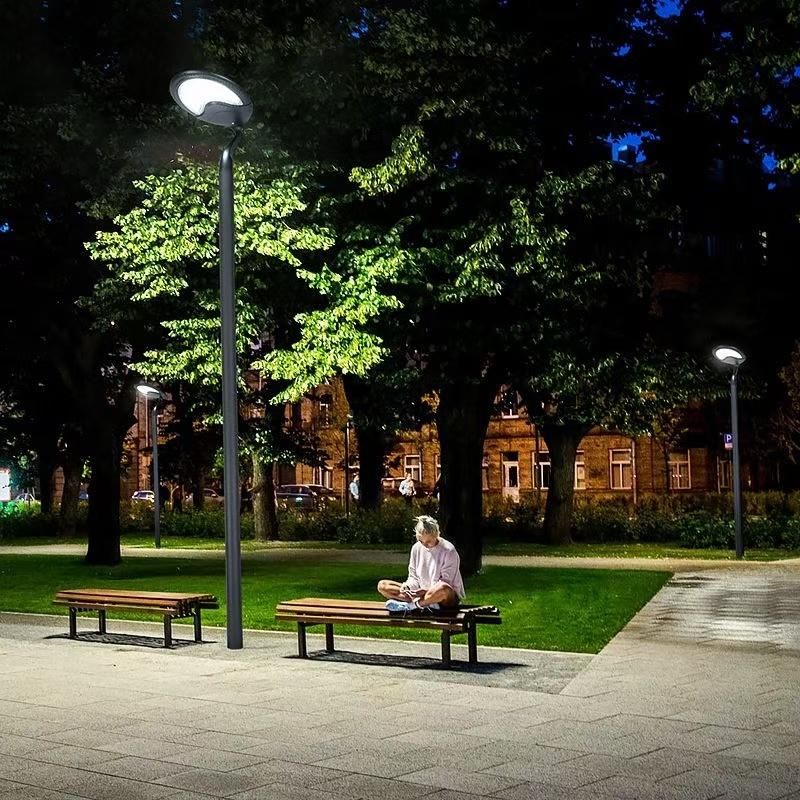 IP65 Easy Install Waterproof Aluminium Outdoor Energy Saving LED Solar Power Street Road Garden Lamp with Panel and Lithium Battery
