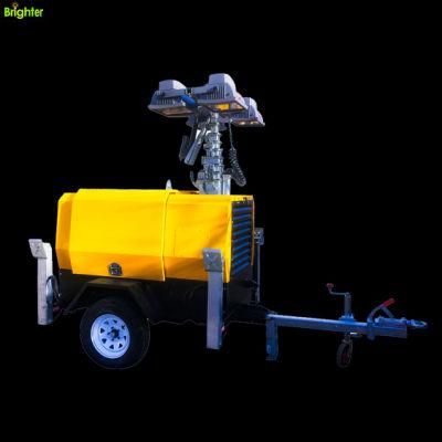 Hydraulic Mast Mobile Tower Light with Yanmar and Kubota Power for Emergency