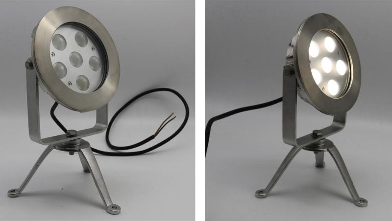 6W 12W 18W 24W LED Underwater Tripod Spot Light IP68 LED Fountain Light LED Underwater Spotlight LED Pond Light LED Pool Light