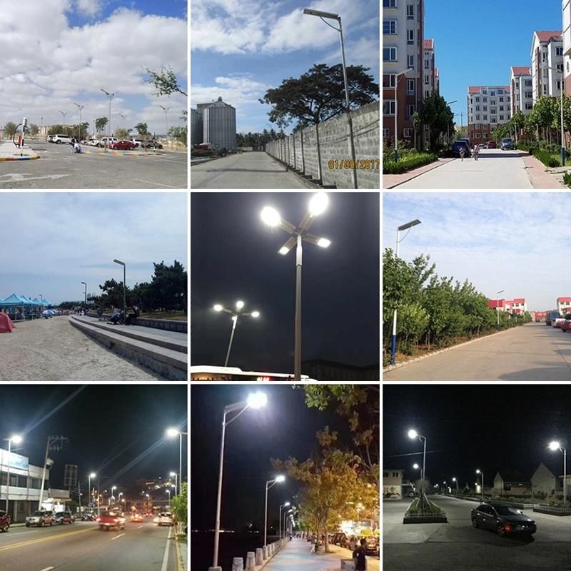 IP65 Waterproof LED Lamp Solar Panel All in One Street Lighting 30W Lamps Sensor Garden Lawn Lights Energy Saving Park Smart Flood Light