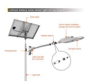 Rural Isalnd Use 40W Lithium Battery Pack Solar Cell MPPT Controller Dimming Street Light