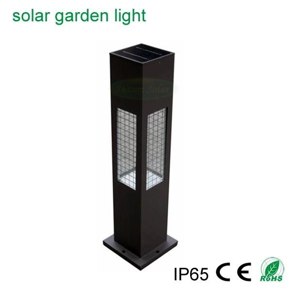 Height 60cm 80cm Square Style Aluminum Outdoor Solar Lawn Light with Solar Panel Lighting