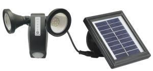 Outdoor Wireless 500 Lumens 18LED Solar Powered LED Spotlight, Dual Head Waterproof Flexible Wall Mount Garden Light