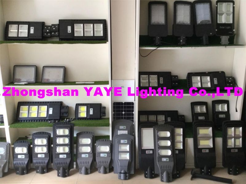 Yaye Hot Sell Top Best Price 300W Integrated All in One Solar Street Garden Lighting with Remote Controller/Radar Sensor/ 1000PCS Stock/3 Years Warranty