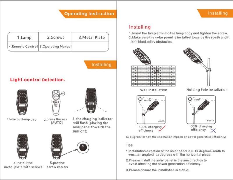 100W Solar Street Lamp High Lumen Induction Motion Sensor Waterproof Integrated Outdoor Luminaria Road LED Garden Solar Street Lights