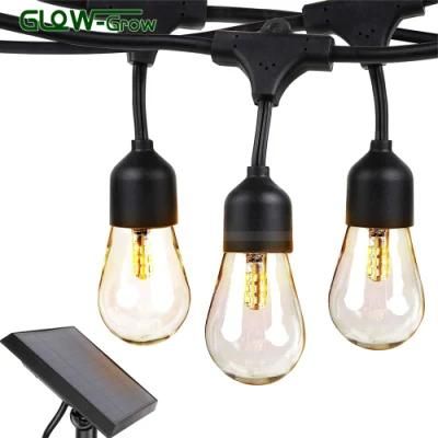 Vintage Edison Bulbs LED Solar Bulb String Lights for Outdoor Garden Home Decoration