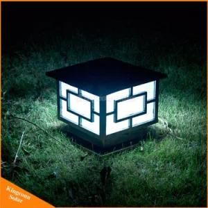 Solar Panel Powered Energy Saving LED Pillar Light for Garden Yard Indoor Outdoor