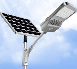 Aluminum Alloy 30W 40W 130lm-140lm/W High Efficiency Single Arm Solar Garden Light Lamp