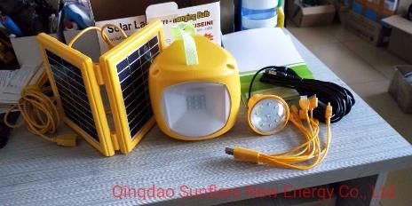 Portable Solar Power Light Lantern with AC Adaptor and USB