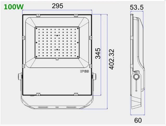 10W 20W 30W 50W 80W 100W 150W 200W SMD3030 LED Floodlight with MW Driver