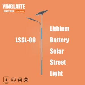 Wholesale Price Factory 7m Pole 80W Lithium Battery Solar Street Lamp