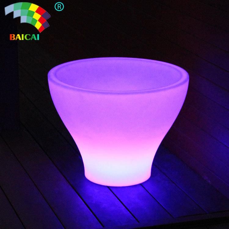 LED Lighted Planter Pots for Wedding Party Decoration