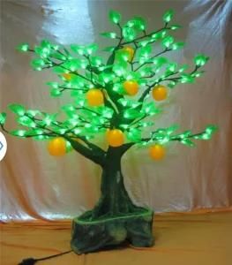 Tree Light Plastic Fruit Flower Landscape Decoration Resin Iron Crystal Tree Light