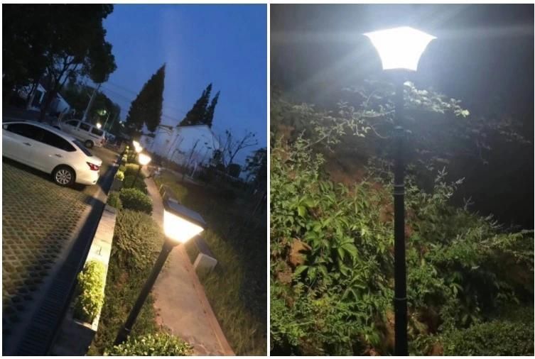 New Hot Sale Morden Design Cast Aluminum Outdoor Water Proof IP65 12W Solar Garden Light