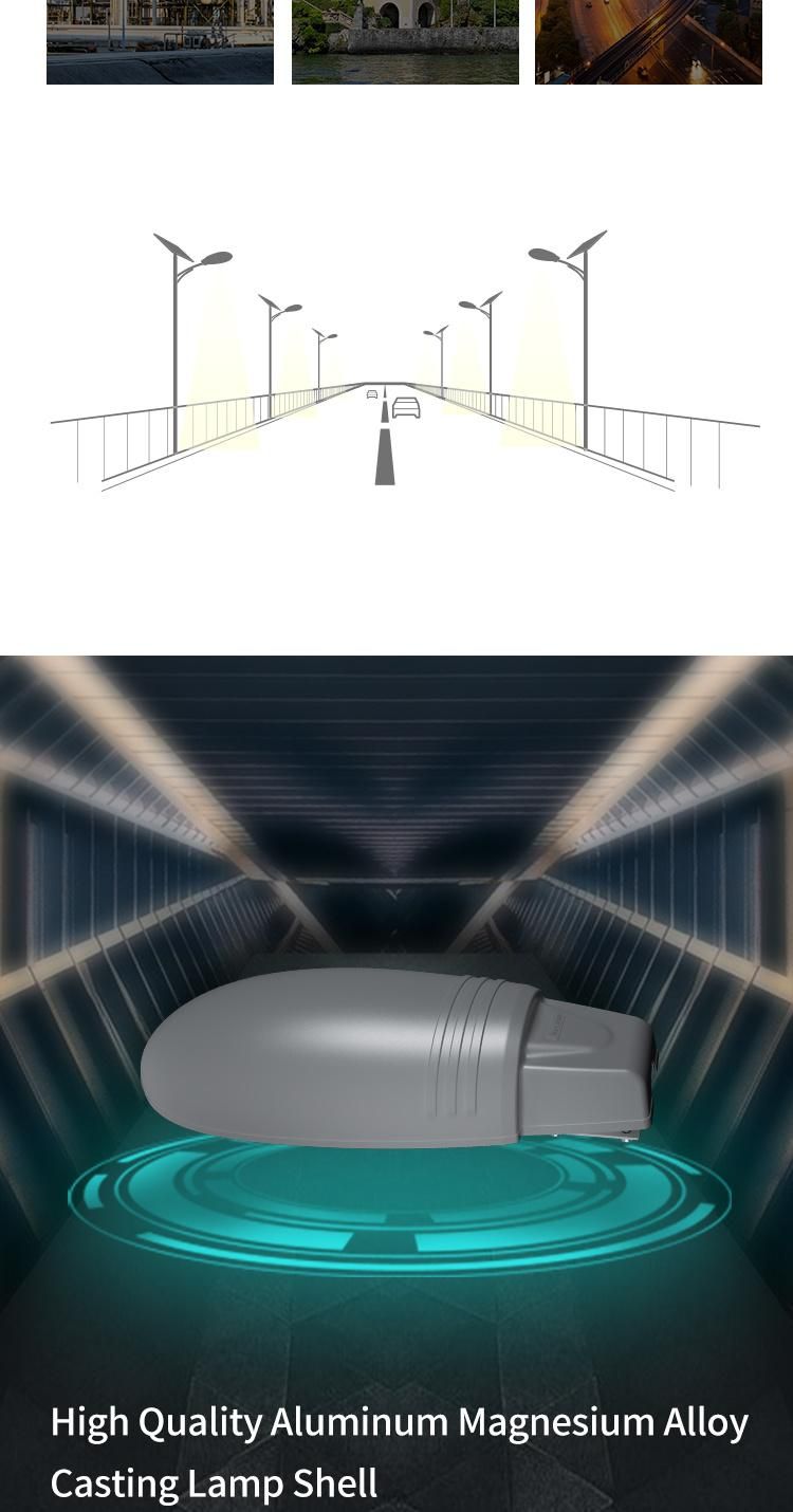 Outdoor All in One Integrated 50W Solar Street Light 8-10m