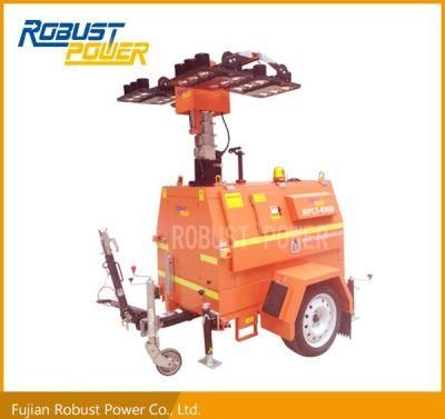 LED Mobile Lighting Tower for Construction Working