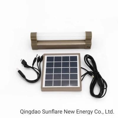 Hanging Solar Tube Lantern Lamp Light with USB for Home and Camping