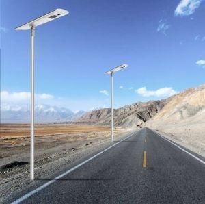 ISO9001 Manufacturer Aluminum 6000K 20W 25W 30W Integeated LiFePO4 Battery Solar Outdoor Lighting