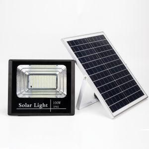 Distributor 100W High Brightness Energy Saving Aluminium Garden Outdoor Waterproof IP65 Solar LED Flood Light