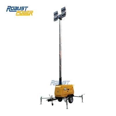 4*480W LED Lamp Stadium Light Tower with 100L Fuel Tank