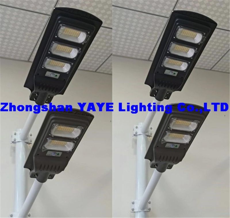 Yaye 18 Hot Sell 90W Solar LED Street Light / 90W Solar Garden Light with Lithium Iron Phosphate Battery, 15ah DC3.2V