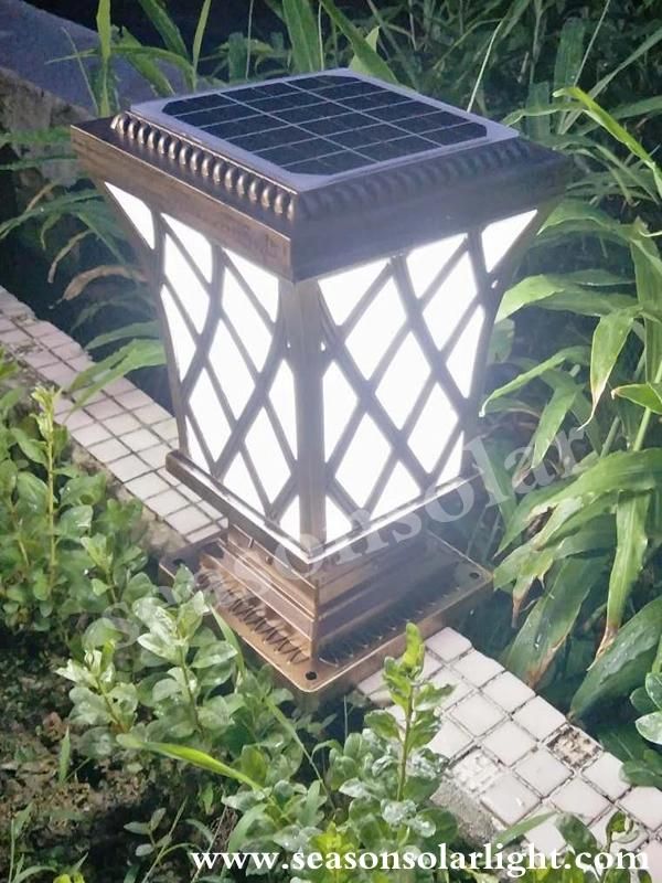 Factory Supply Bright LED Outdoor Lighting Garden Main Gate Solar Fence Light with Double LED Lights