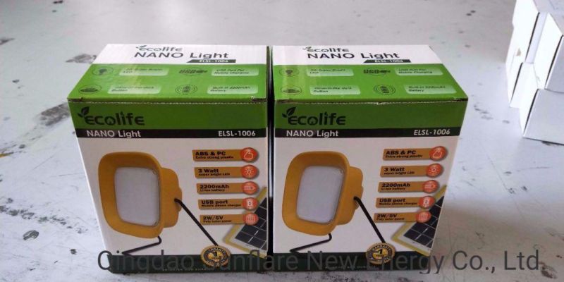 Ce&RoHS Certified LED Solar Lantern for Emergency and Camping
