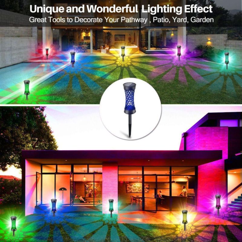 LED Solar Light Outdoor Waterproof Lighting Colorful Garden Landscape Decorative Lawn Light