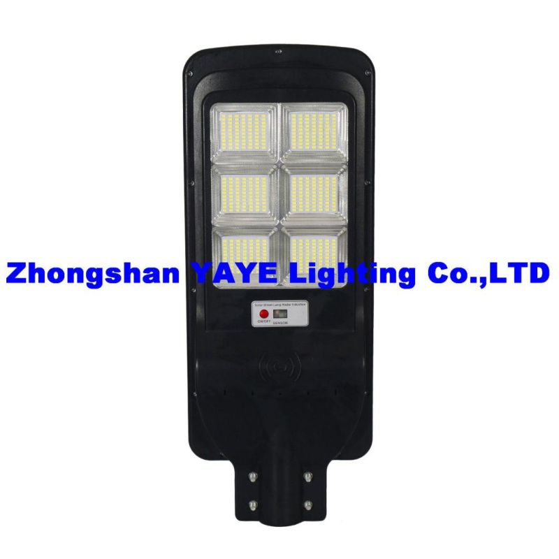 Yaye 18 High Quality Low Price 200W Sensor All in One Outdoor Solar LED Street Road Garden Lights with Remote Controller/ Radar Sensor/ 1000PCS Stock