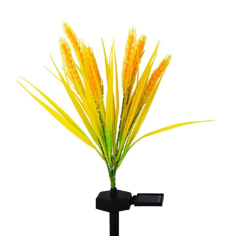 Powered Solar Garden Wheat Ears Figure Lights Lamp for Walkway Home Garden Wyz18468