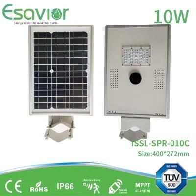 All-in-One Integrated 10W Solar Outdoor/Garden LED Lighting Motion Sensor Street Light