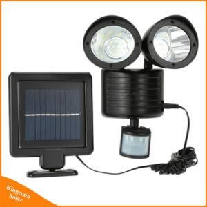 Outdoor Lighting Dual Head 22 LED Solar Motion Sensor Security Light