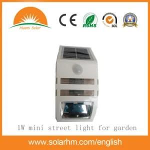 1W LED Solar Wall Light for Home Garden Used