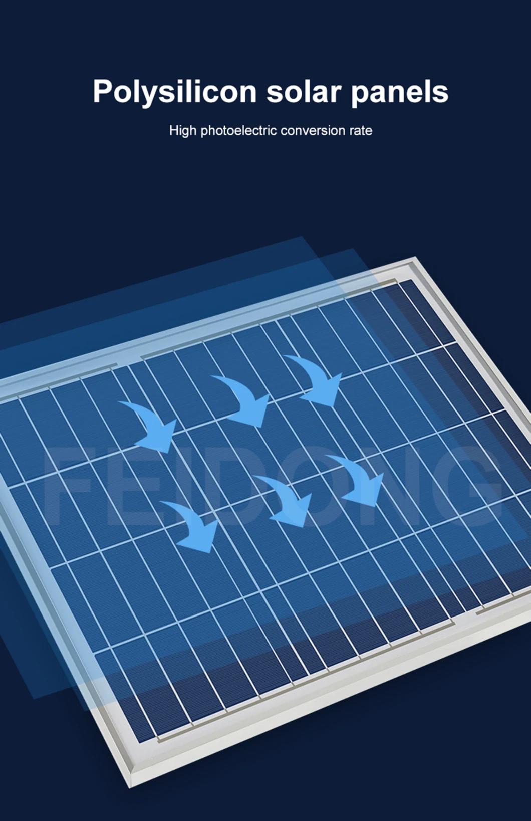 China Manufacturer Factory Competitive Price Export Outdoor IP65 Waterproof 100W LED Solar Street Light Battery