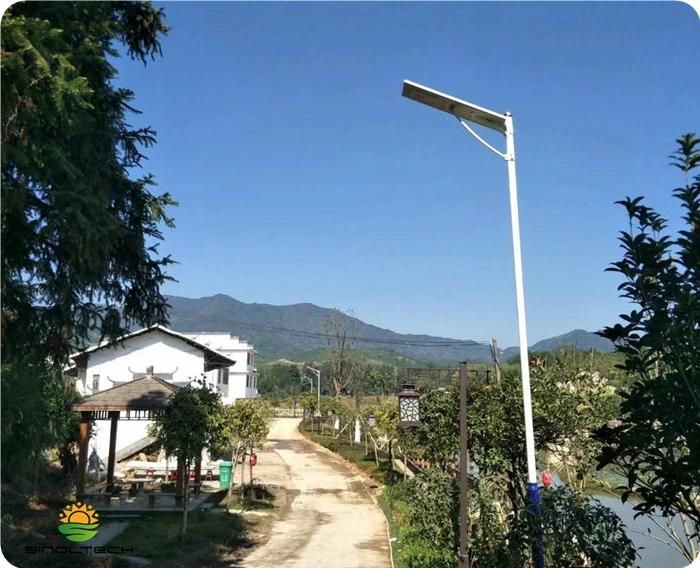 25W LED 50W Solar Panel Integrated All in One Solar LED Street Light (SNSTY-225)